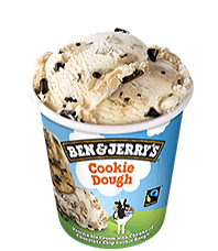 Ben and Jerry  (cookie dough)